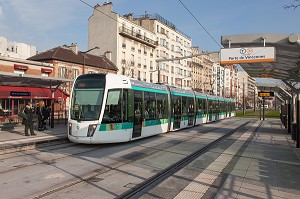 TRAMWAY, STATION DE TRAMWAY, LIGNE T3A, PORTE DE CHARENTON 