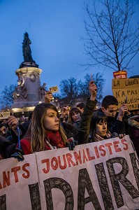 RASSEMBLEMENT DE SOUTIEN EN HOMMAGE AUX VICTIMES DE L'ATTAQUE QUI A FAIT 12 MORTS A LA REDACTION DU JOURNAL CHARLIE HEBDO 