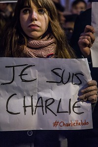 RASSEMBLEMENT DE SOUTIEN EN HOMMAGE AUX VICTIMES DE L'ATTAQUE QUI A FAIT 12 MORTS A LA REDACTION DU JOURNAL CHARLIE HEBDO 