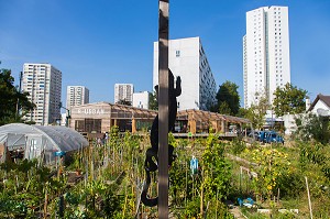 PROJET DE JARDIN EXPERIMENTAL R-UBAN PAR L'ATELIER D'ARCHITECTURE AUTOGEREE (AAA), COLOMBES (92) HAUTS-DE-SEINE, FRANCE 