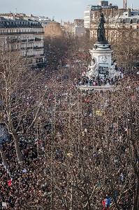 DEFILE CONTRE LE TERRORISME, MARCHE REPUBLICAINE 