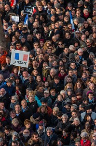DEFILE CONTRE LE TERRORISME, MARCHE REPUBLICAINE 