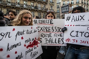 DEFILE CONTRE LE TERRORISME, MARCHE REPUBLICAINE 