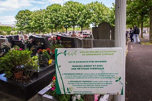 ENTRETIEN DES ESPACES VERTS SANS DESHERBANTS CHIMIQUES, VITRY-SUR-SEINE, (94) VAL-DE-MARNE, ILE-DE-FRANCE, FRANCE 