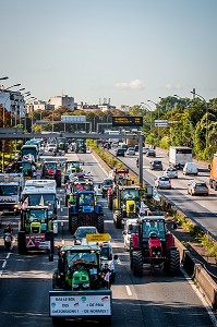 MANIFESTATION AGRICULTEURS A PARIS 