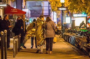 ATTENTAT DE PARIS AU BATACLAN COMMIS PAR DES MEMBRES DE DAESH, ETAT ISLAMIQUE, 11 EME ARRONDISSEMENT, PARIS (75), ILE DE FRANCE, FRANCE 