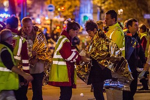 ATTENTAT DE PARIS AU BATACLAN COMMIS PAR DES MEMBRES DE DAESH, ETAT ISLAMIQUE, 11 EME ARRONDISSEMENT, PARIS (75), ILE DE FRANCE, FRANCE 