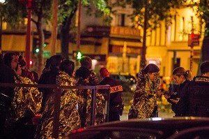 ATTENTAT DE PARIS AU BATACLAN COMMIS PAR DES MEMBRES DE DAESH, ETAT ISLAMIQUE, 11 EME ARRONDISSEMENT, PARIS (75), ILE DE FRANCE, FRANCE 