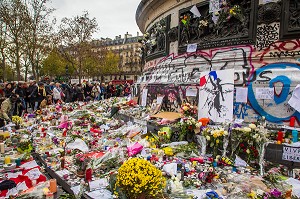 ATTENTATS DE PARIS, COMMIS PAR DES MEMBRES DE DAESH, ETAT ISLAMIQUE, 11 EME ARRONDISSEMENT, PARIS (75), ILE DE FRANCE, FRANCE 