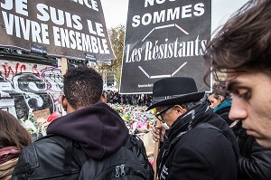 ATTENTATS DE PARIS, COMMIS PAR DES MEMBRES DE DAESH, ETAT ISLAMIQUE, 11 EME ARRONDISSEMENT, PARIS (75), ILE DE FRANCE, FRANCE 