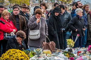 ATTENTATS DE PARIS, COMMIS PAR DES MEMBRES DE DAESH, ETAT ISLAMIQUE, 11 EME ARRONDISSEMENT, PARIS (75), ILE DE FRANCE, FRANCE 
