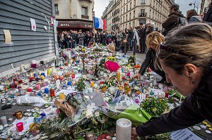 ATTENTATS DE PARIS, COMMIS PAR DES MEMBRES DE DAESH, ETAT ISLAMIQUE, 11 EME ARRONDISSEMENT, PARIS (75), ILE DE FRANCE, FRANCE 