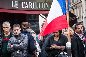 ATTENTATS DE PARIS, COMMIS PAR DES MEMBRES DE DAESH, ETAT ISLAMIQUE, 11 EME ARRONDISSEMENT, PARIS (75), ILE DE FRANCE, FRANCE 