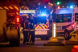 ATTENTAT DE PARIS AU BATACLAN COMMIS PAR DES MEMBRES DE DAESH, ETAT ISLAMIQUE, 11 EME ARRONDISSEMENT, PARIS (75), ILE DE FRANCE, FRANCE 
