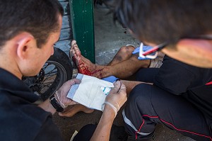 SECOURS A VICTIME, SAPEURS POMPIERS 