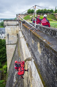 EXERCICE GRIMP, GROUPE  DE RECHERCHE ET D'INTERVENTION EN MILIEUX PERILLEUX, SAPEURS POMPIERS 