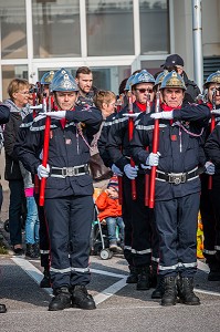PRISE D'ARMES, CEREMONIE SAPEURS POMPIERS