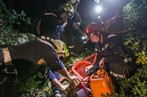 SAPEURS POMPIERS, DETACHEMENT D'INTERVENTIONS HELIPORTES FEU DE FORET 