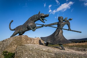 LA BETE DU GEVAUDAN, (43), HAUTE LOIRE, REGION AUVERGNE RHONE ALPES, FRANCE 