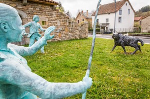 LA BETE DU GEVAUDAN, (48), LOZERE, REGION OCCITANIE, FRANCE 