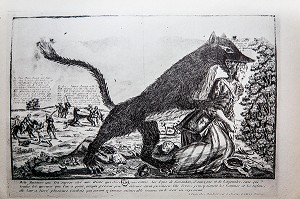 GRAVURE BETE DU GEVAUDAN 