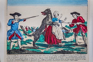 GRAVURE BETE DU GEVAUDAN 