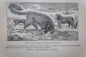 GRAVURE BETE DU GEVAUDAN 