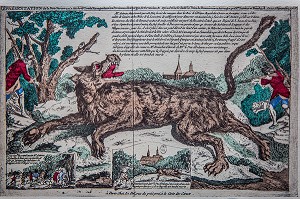 GRAVURE BETE DU GEVAUDAN 