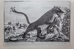 GRAVURE BETE DU GEVAUDAN 
