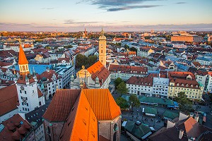 VILLE DE MUNICH, BAVIERE, ALLEMAGNE