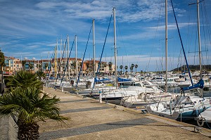 LA MARINA, PORT DE PLAISANCE, ARGELES-SUR-MER, PYRENEES-ORIENTALES (66), FRANCE 