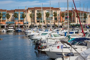 LA MARINA, PORT DE PLAISANCE, ARGELES-SUR-MER, PYRENEES-ORIENTALES (66), FRANCE 