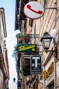 ENSEIGNE LOTERIE, TABAC, TELEPHONE, ROME, ITALIE, EUROPE 