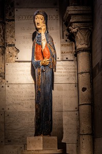 STATUE DE NOTRE DAME DES MIRACLES, EGLISE SAINT NICOLAS, SAINT MAUR DES FOSSES (94), FRANCE, EUROPE 