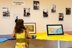 HOTEL LEPINAT, CENTRE D'INTERPRETATION DES PEINTRES DE LA VALLEE DE LA CREUSE, MUSEE INTERACTIF QUI JADIS HEBERGEAIT LES PEINTRES PAYSAGISTES, (23) CREUSE, LIMOUSIN, NOUVELLE AQUITAINE, FRANCE 