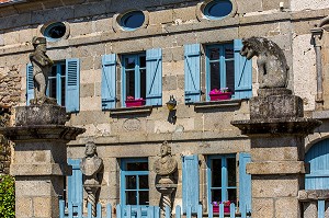 SCULPTURES, MAISON DU SCULPTEUR FRANCOIS MICHAUD, MASGOT, (23) CREUSE, LIMOUSIN, NOUVELLE AQUITAINE, FRANCE 