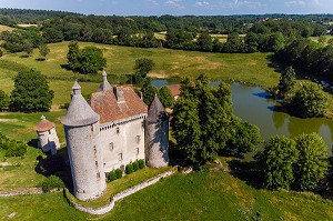 CHATEAU DE VILLEMONTEIX, SAINT-PARDOUX-LES-CARDS, (23) CREUSE, LIMOUSIN, FRANCE 