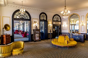 HALL ART DECO, HOTEL GALLIA ET LONDRES, LOURDES, (65) HAUTES PYRENEES, NOUVELLE AQUITAINE, FRANCE 