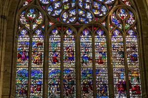 CATHEDRALE SAINT-ETIENNE, AUXERRE, YONNE, BOURGOGNE, FRANCE 