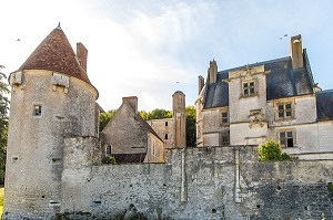 LE CHATEAU FAULIN ABRITE LE MUSEE DE L'INNOVATION TECHNIQUE MEDIEVALE, LICHERE SUR YONNE, YONNE, BOURGOGNE, FRANCE 