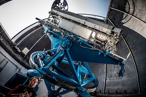 OBSERVATOIRE, LUNETTE ASTRONOMIQUE, PIC DU MIDI DE BIGORRE, BAGNERES DE BIGORRE, MIDI PYRENEES, OCCITANIE, FRANCE 