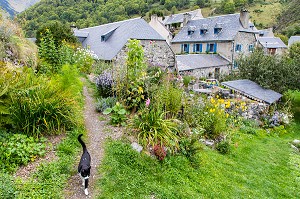 VILLAGE AULON, HAUTES PYRENEES, MIDI PYRENEES, OCCITANIE, FRANCE 