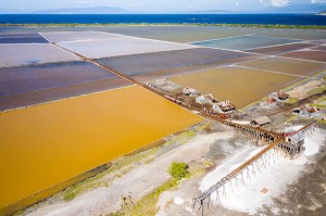 MARAIS SALANTS, SALINES DE BANI, SALINAS DE BANI, PENINSULE DE LAS CALDERAS, REPUBLIQUE DOMINICAINE 