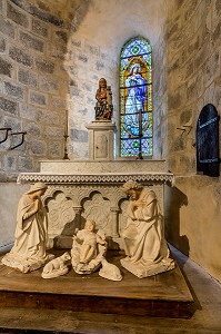 COLLEGIALE NOTRE DAME, HERMENT, (63) PUY DE DOME, AUVERGNE 