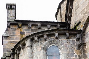 COLLEGIALE NOTRE DAME, HERMENT, (63) PUY DE DOME, AUVERGNE 