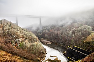 VIADUC DES FADES, LES ANCIZES COMPS, (63) PUY DE DOME, AUVERGNE 