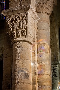 CHAPITEAUX DE L’EGLISE DE BIOLLET, (63) PUY DE DOME, AUVERGNE 