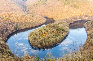 MEANDRE DE QUEUILLE, (63) PUY DE DOME, AUVERGNE 