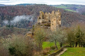 CHATEAU ROCHER, SAINT REMY DE BLOT, COMBRAILLES, (63) PUY DE DOME, AUVERGNE 