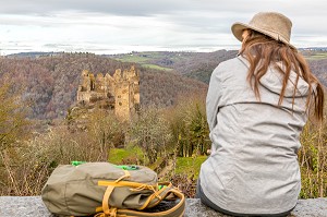 CHATEAU ROCHER, SAINT REMY DE BLOT, COMBRAILLES, (63) PUY DE DOME, AUVERGNE 